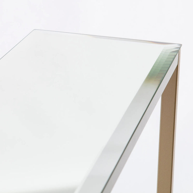 Ham Long Narrow Console Table with Mirrored Top