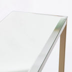 Ham Long Narrow Console Table with Mirrored Top