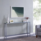 Ham Long Narrow Console Table with Mirrored Top