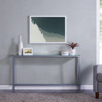 Ham Long Narrow Console Table with Mirrored Top