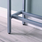 Ham Long Narrow Console Table with Mirrored Top