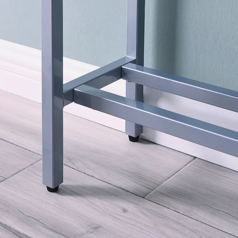 Ham Long Narrow Console Table with Mirrored Top