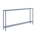 Ham Long Narrow Console Table with Mirrored Top
