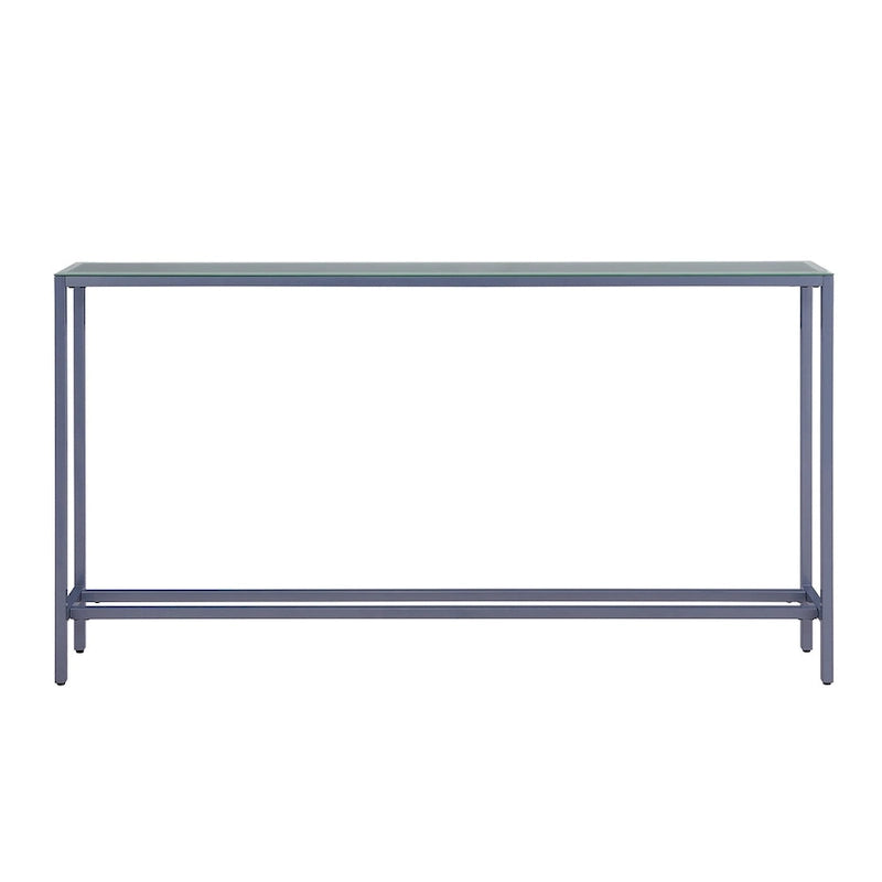Ham Long Narrow Console Table with Mirrored Top