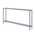 Ham Long Narrow Console Table with Mirrored Top