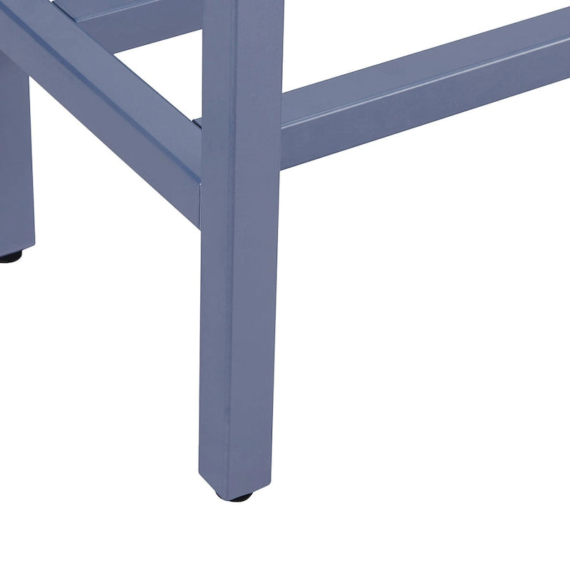 Ham Long Narrow Console Table with Mirrored Top