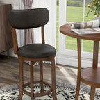 Irvi Traditional Rubberwood 3-Piece Barstool Counter Height Dining Set by
