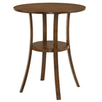 Irvi Traditional Rubberwood 3-Piece Barstool Counter Height Dining Set by