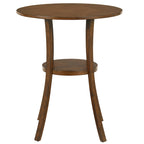 Irvi Traditional Rubberwood 3-Piece Barstool Counter Height Dining Set by