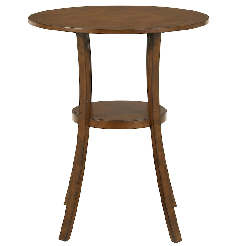 Irvi Traditional Rubberwood 3-Piece Barstool Counter Height Dining Set by