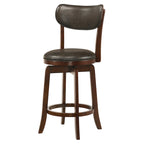 Irvi Traditional Rubberwood 3-Piece Barstool Counter Height Dining Set by