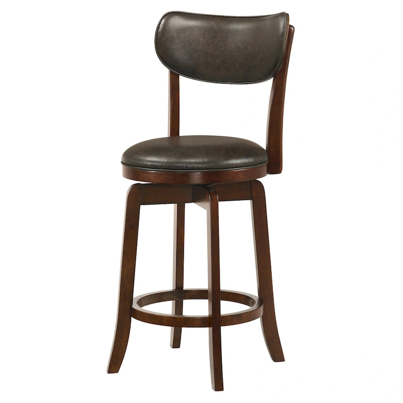 Irvi Traditional Rubberwood 3-Piece Barstool Counter Height Dining Set by