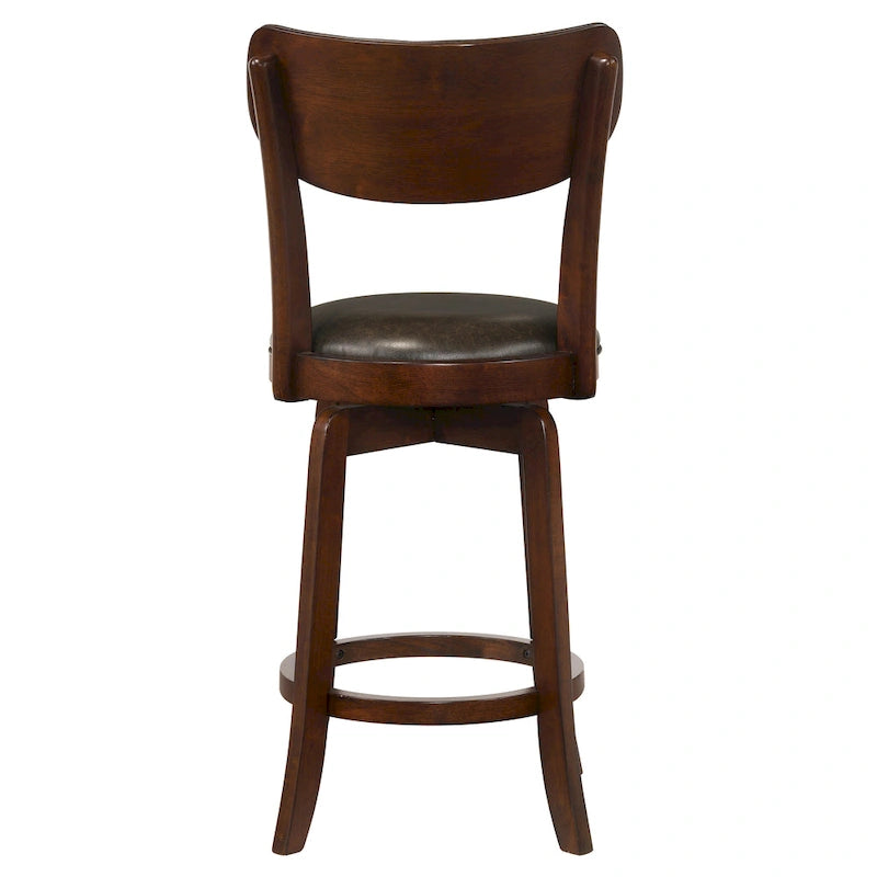 Irvi Traditional Rubberwood 3-Piece Barstool Counter Height Dining Set by