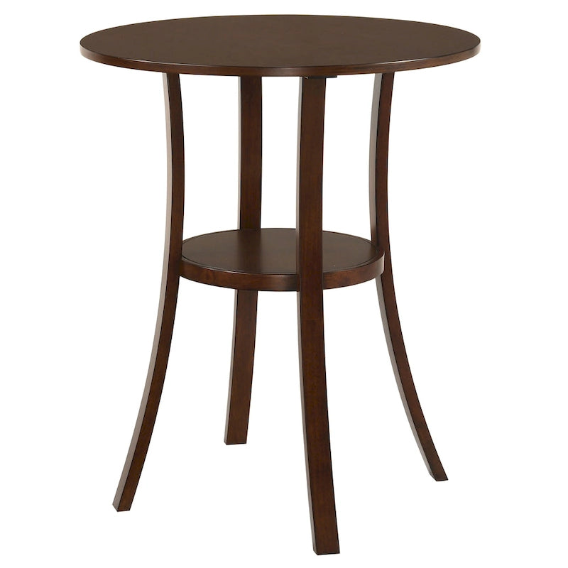 Irvi Traditional Rubberwood 3-Piece Barstool Counter Height Dining Set by
