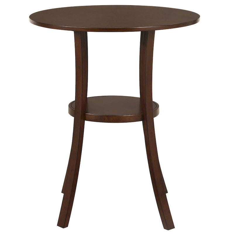 Irvi Traditional Rubberwood 3-Piece Barstool Counter Height Dining Set by