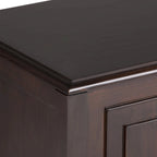 WYNDENHALL Hampshire SOLID WOOD 51 inch Wide Traditional Storage Bench Trunk - 51 W x 18 D x 20.75 H