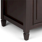 WYNDENHALL Hampshire SOLID WOOD 51 inch Wide Traditional Storage Bench Trunk - 51 W x 18 D x 20.75 H
