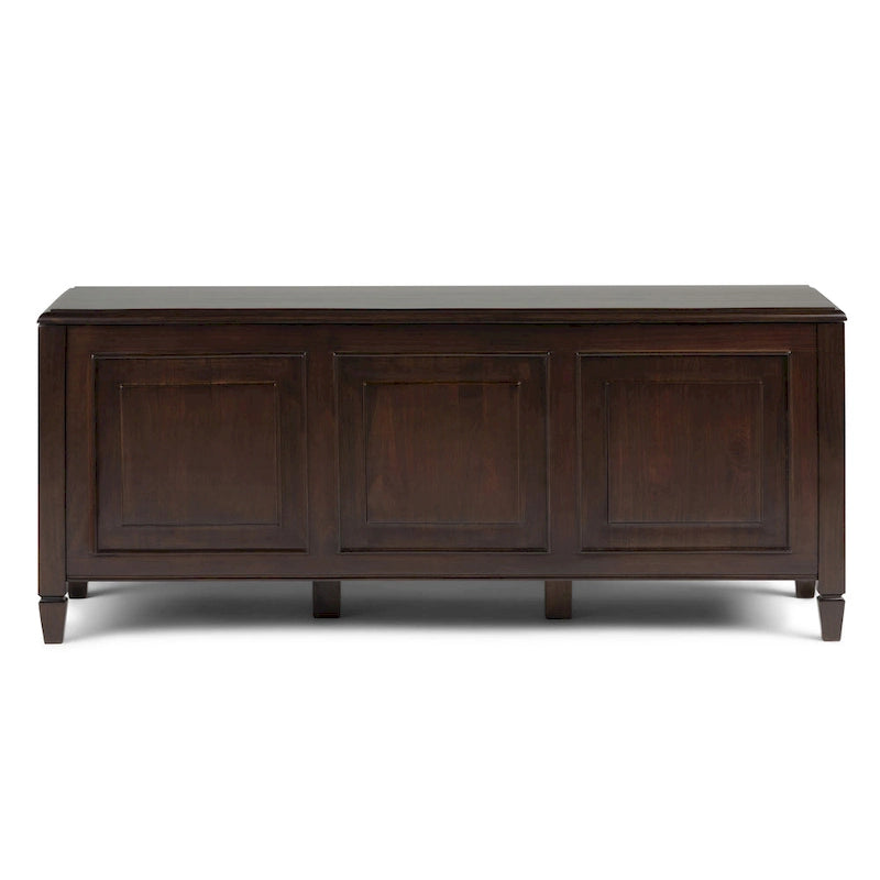 WYNDENHALL Hampshire SOLID WOOD 51 inch Wide Traditional Storage Bench Trunk - 51 W x 18 D x 20.75 H