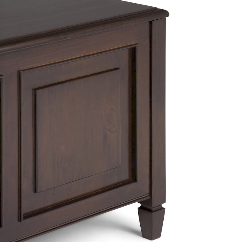 WYNDENHALL Hampshire SOLID WOOD 51 inch Wide Traditional Storage Bench Trunk - 51 W x 18 D x 20.75 H