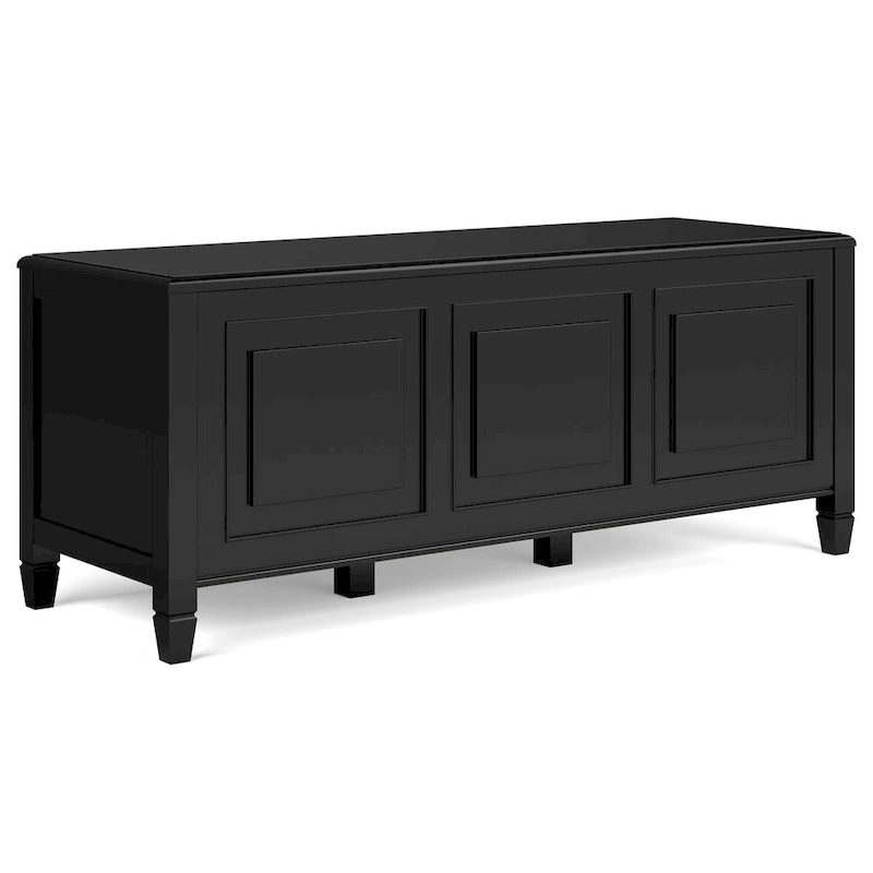WYNDENHALL Hampshire SOLID WOOD 51 inch Wide Traditional Storage Bench Trunk - 51 W x 18 D x 20.75 H