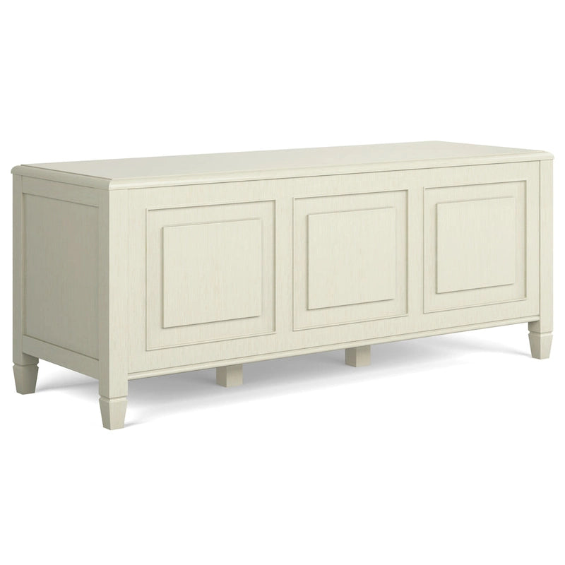 WYNDENHALL Hampshire SOLID WOOD 51 inch Wide Traditional Storage Bench Trunk - 51 W x 18 D x 20.75 H
