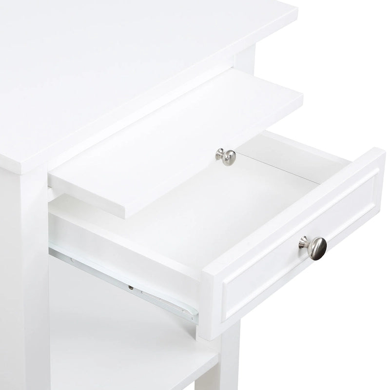 American Heritage Logan 1 Drawer End Table with Charging Station and Pull-Out Shelf
