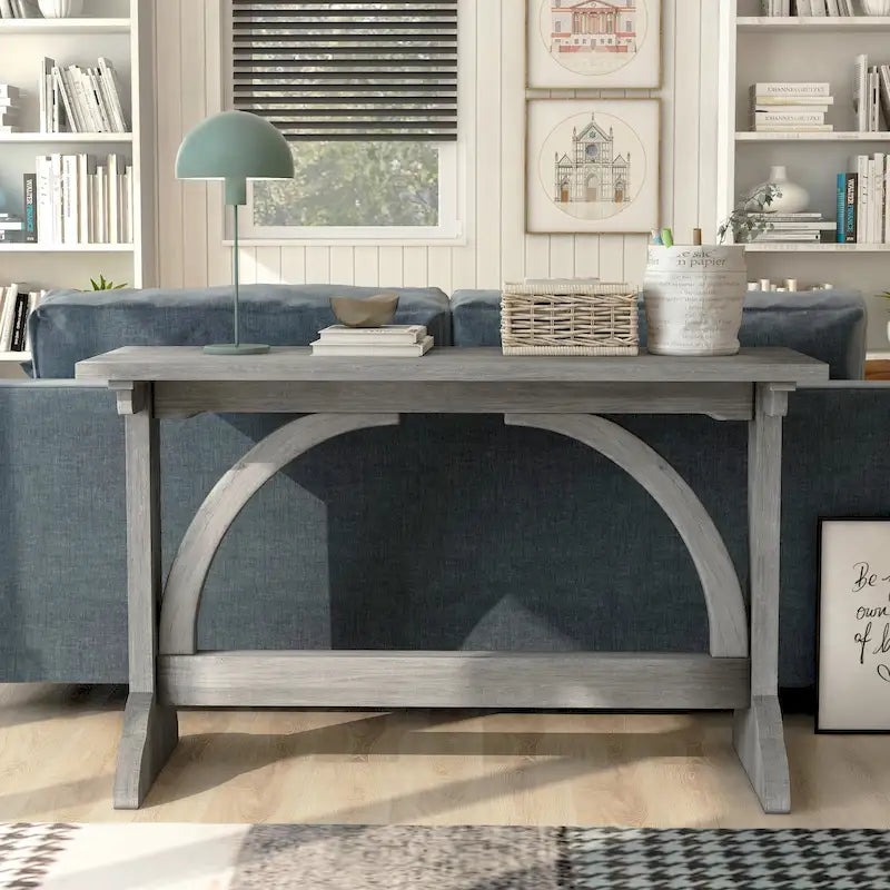 Catrina Rustic Oak Finish 47-inch Sofa Table by