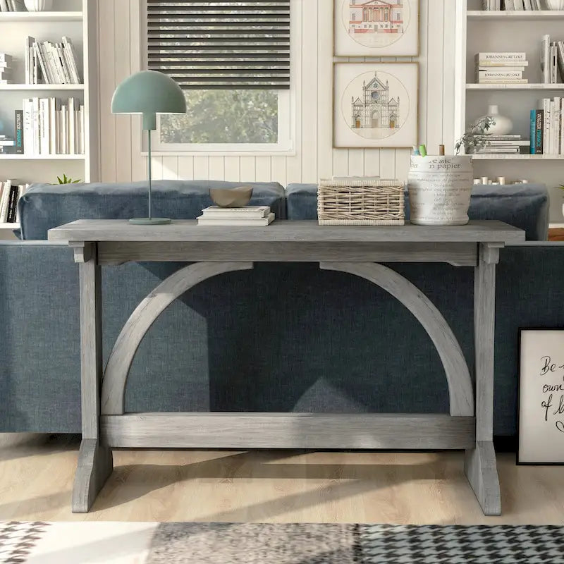 Catrina Rustic Oak Finish 47-inch Sofa Table by