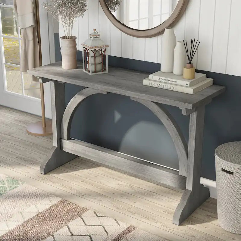Catrina Rustic Oak Finish 47-inch Sofa Table by