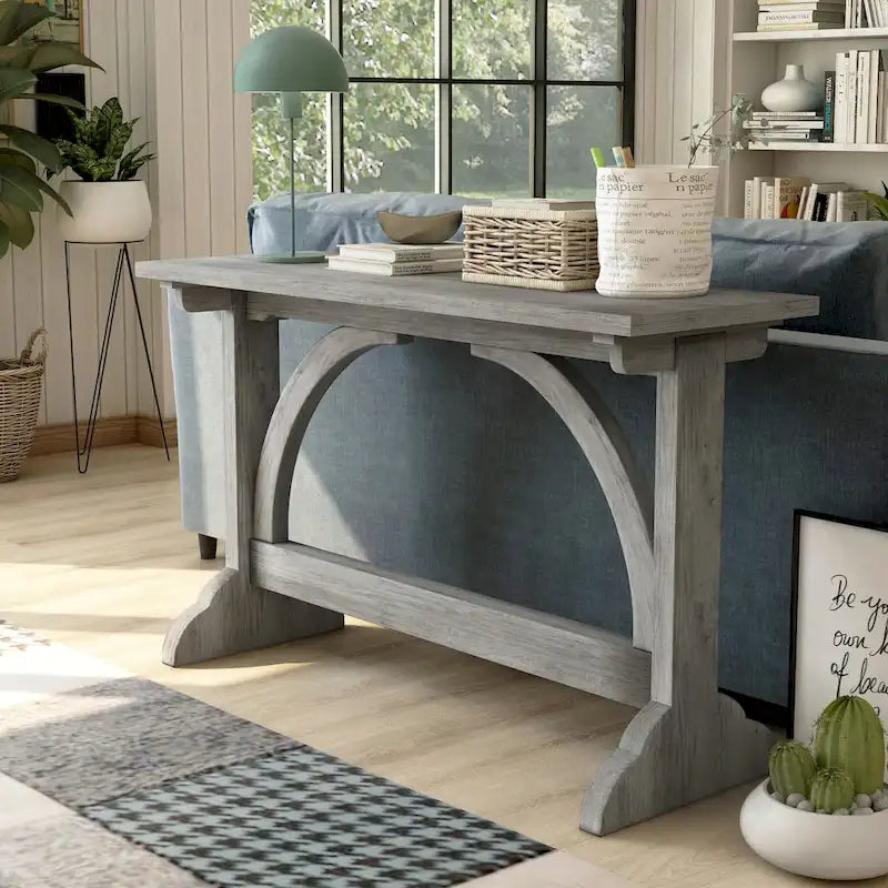 Catrina Rustic Oak Finish 47-inch Sofa Table by