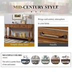 63.38 Long Sofa Console Table with 3 Drawers for Entryway Behind Couch Hall Foyer