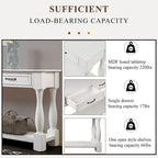 63.38 Long Sofa Console Table with 3 Drawers for Entryway Behind Couch Hall Foyer