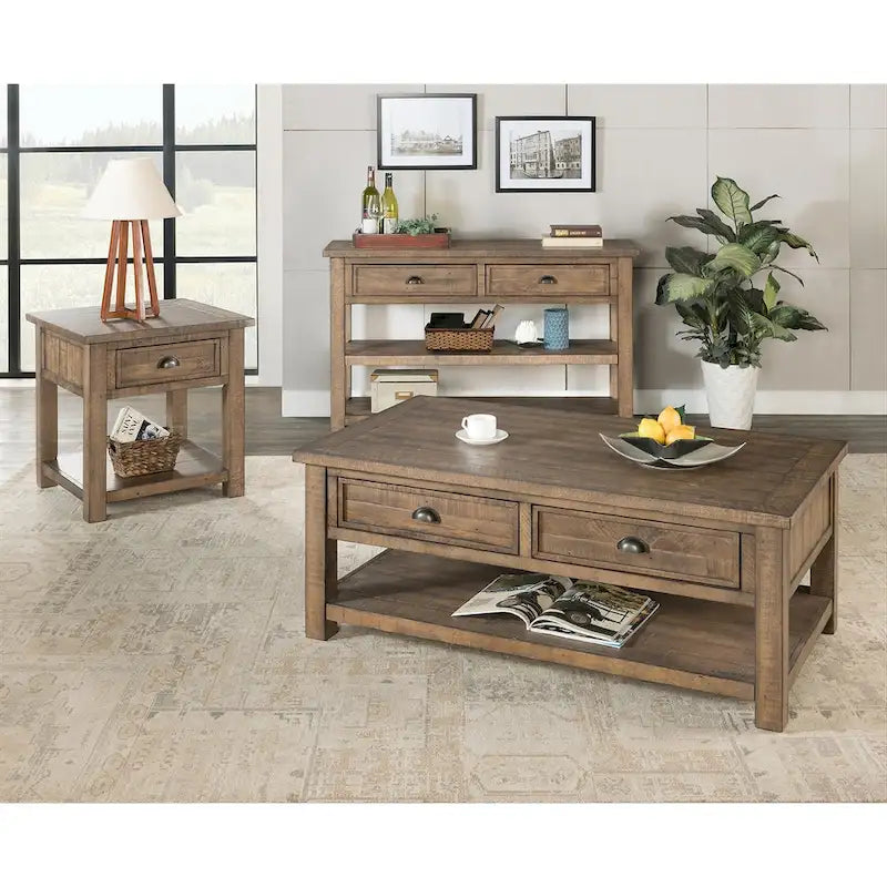 Downington Solid Wood End Table
