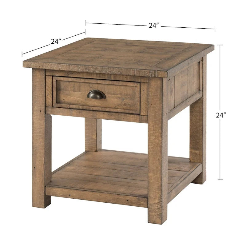 Downington Solid Wood End Table