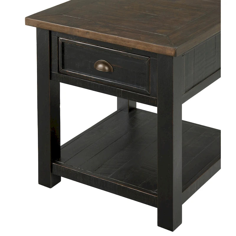 Downington Solid Wood End Table