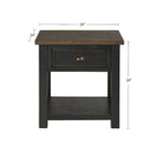 Downington Solid Wood End Table