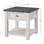 Downington Solid Wood End Table
