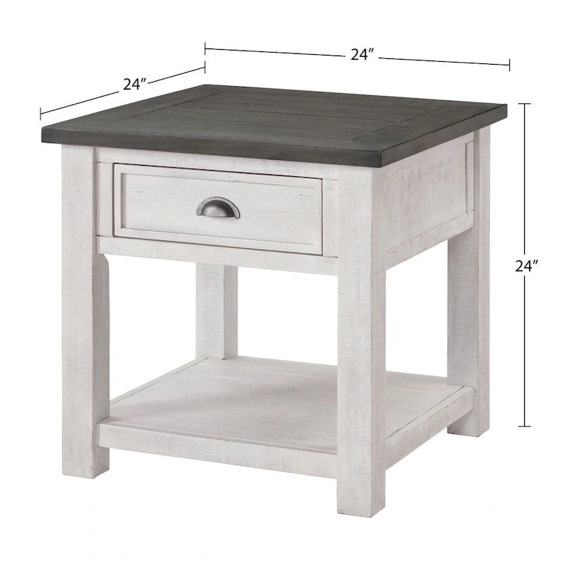 Downington Solid Wood End Table