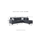 Altari 2-Piece Sectional with Chaise - 110 W x 90 D x 37 H