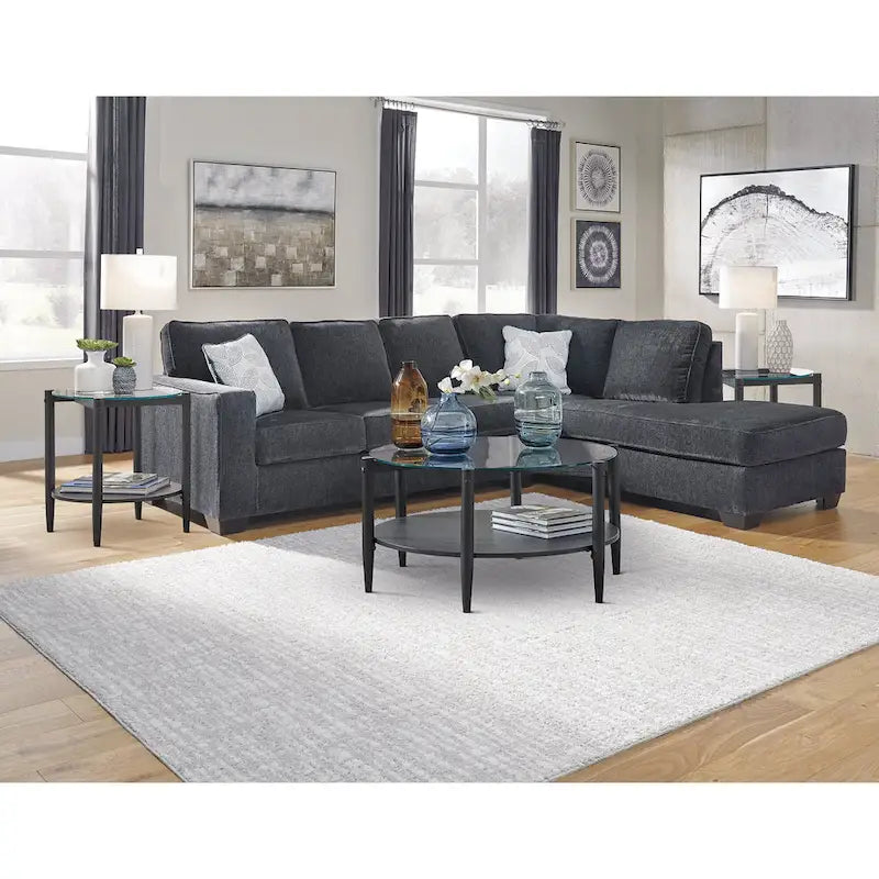 Altari 2-Piece Sectional with Chaise - 110 W x 90 D x 37 H