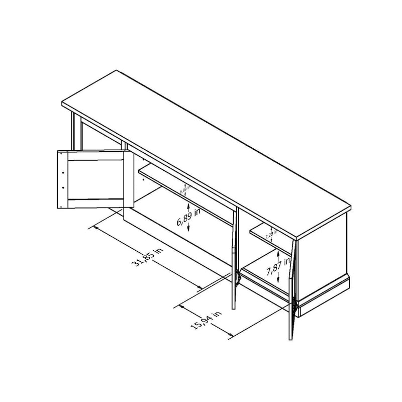 Bick Rustic 68-inch Multifunctional Storage TV Console by