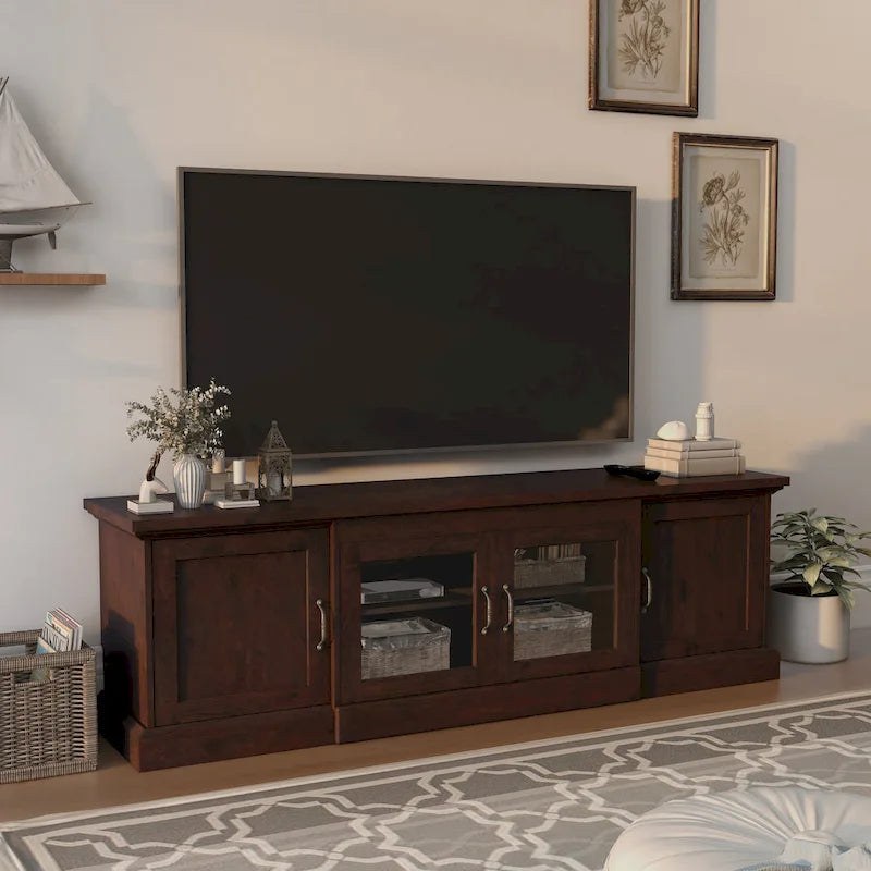 Bick Rustic 68-inch Multifunctional Storage TV Console by