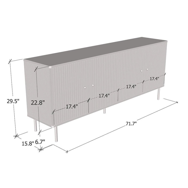 Camelia 4D 72 Sideboard