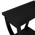 DH BASIC Curved Entryway Storage Sofa Table by Denhour