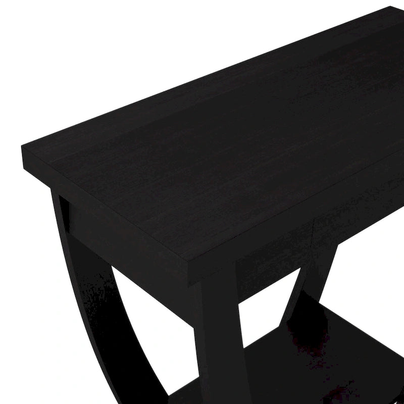 DH BASIC Curved Entryway Storage Sofa Table by Denhour