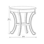 Copper Grove Korostyshiv Hand-painted Transitional Accent Table