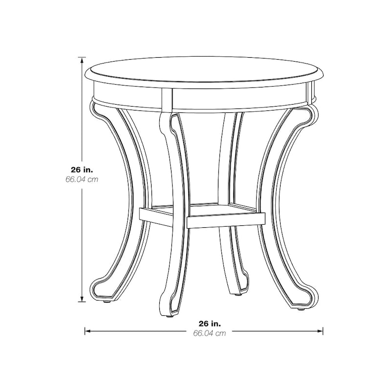 Copper Grove Korostyshiv Hand-painted Transitional Accent Table