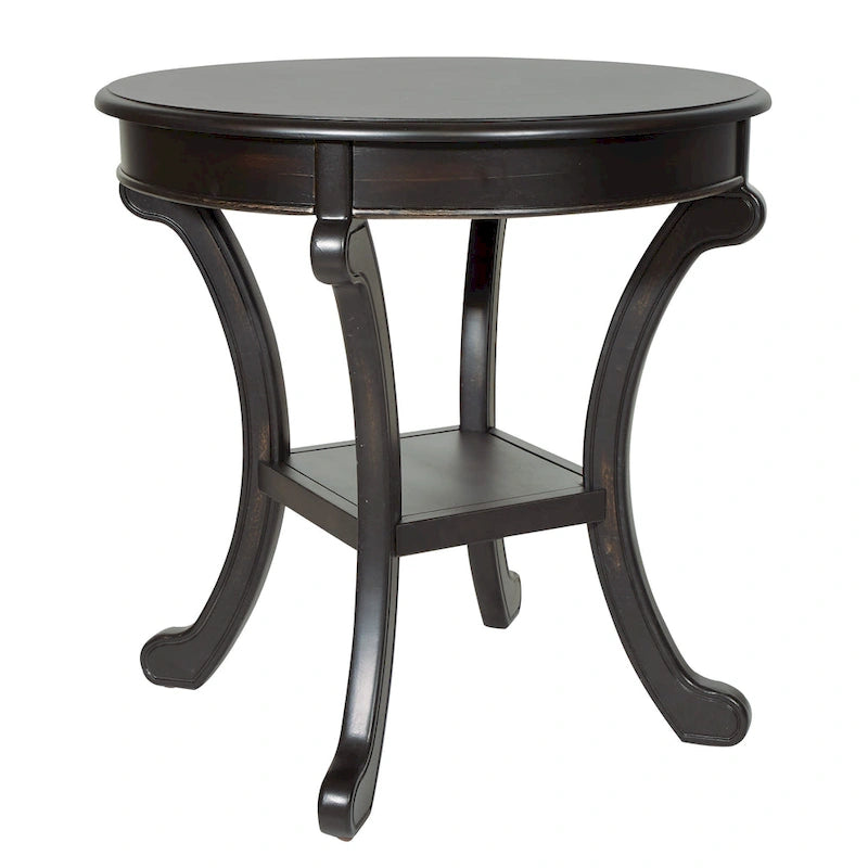 Copper Grove Korostyshiv Hand-painted Transitional Accent Table