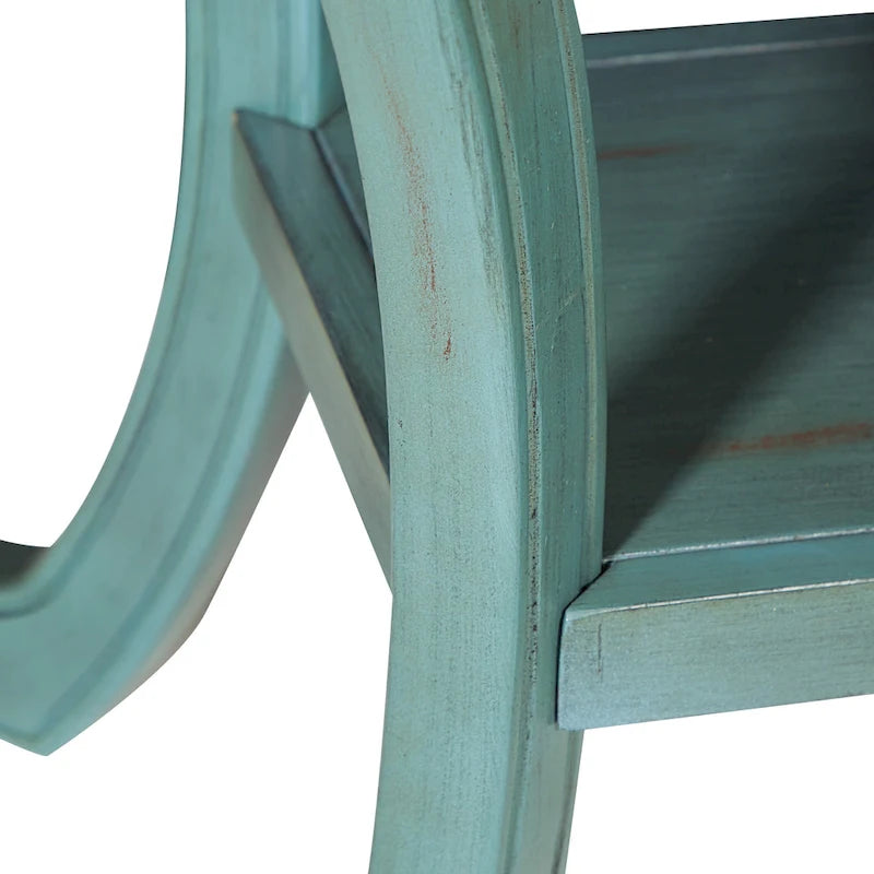 Copper Grove Korostyshiv Hand-painted Transitional Accent Table