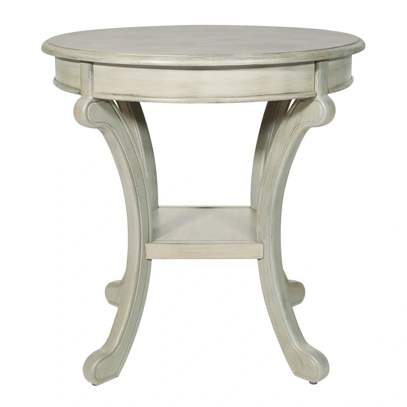 Copper Grove Korostyshiv Hand-painted Transitional Accent Table